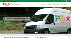 Desktop Screenshot of paxtransport.com